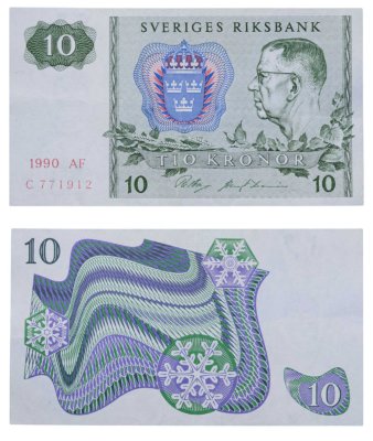 купить Швеция 10 крон 1990