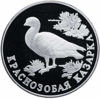 купить 1 рубль 1994 ЛМД Proof краснозобая казарка