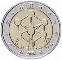 купить Бельгия 2 евро 2006 "Атомиум в Брюсселе"