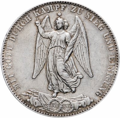 купить Германия (Вюртемберг) 1 союзный талер 1871 "Победоносное завершение Франко-прусской войны"