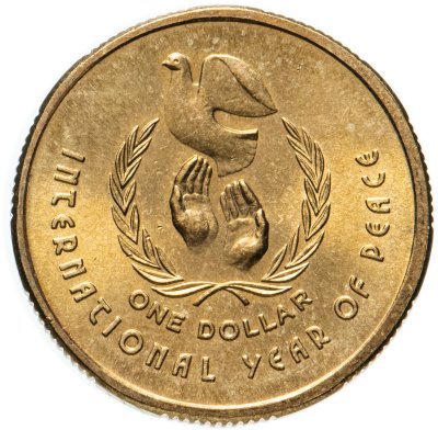 купить Австралия 1 доллар (dollar) 1986 "Международный год мира"