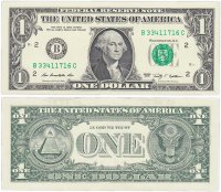 Купить США 1 доллар 2009 (Pick 530a) B-Нью Йорк