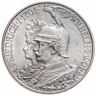 купить Германская Империя, Пруссия 2 марки 1901 "200 лет Пруссии"