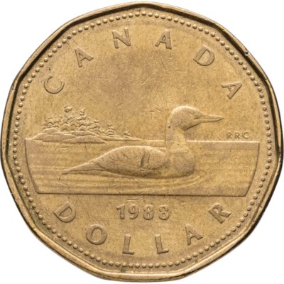 купить Канада 1 доллар (dollar) 1988