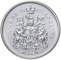 Купить Канада 50 центов (cents) 1965