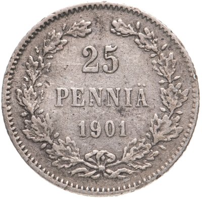 купить 25 пенни (pennia) 1901 L