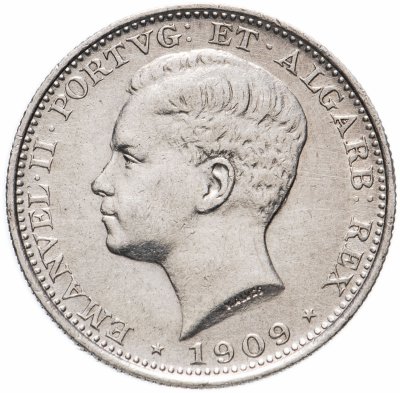 купить Португалия 200 рейс (reis) 1909 год (Король Мануэл II)