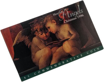 купить Маршалловы острова 5 долларов 1996 "Рождество - ангелы"