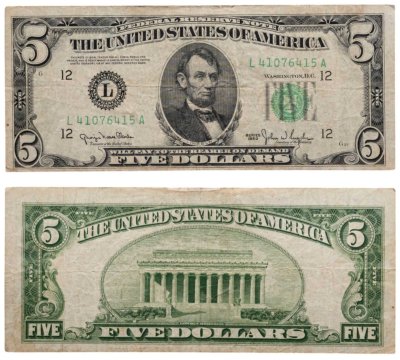 купить США 5 долларов 1950 год (Pick 438) L-Сан Франциско