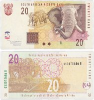 Купить ЮАР 20 ранд 2005 год (Pick 129а)