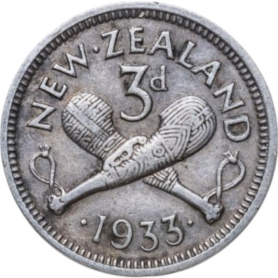 купить Новая Зеландия 3 пенса (pence) 1933