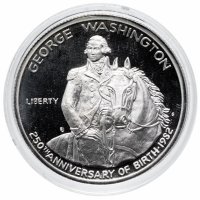 купить США 1/2 доллара (50 центов, half dollar) 1982 S Proof "250 лет со дня рождения Джорджа Вашингтона"