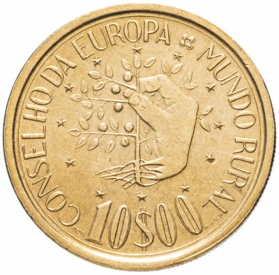 купить Португалия 10 эскудо (escudos) 1987 "Совет Европы - Программа «Сельский мир»"
