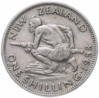 купить Новая Зеландия 1 шиллинг 1958