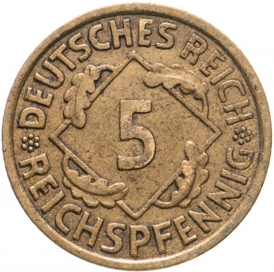 купить Германия 5 рейхспфеннигов (reichspfennig) 1930 A