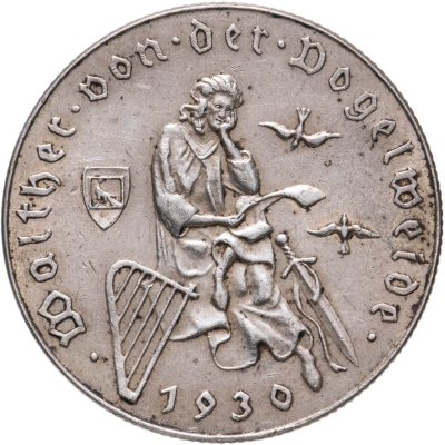 купить Австрия 2 шиллинга (shillings) 1930 700 лет со дня смерти Вальтера фон дер Фогельвейде