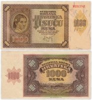 купить Хорватия 1000 куна 1941 (Pick 4)