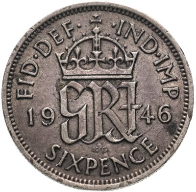 купить Великобритания 6 пенсов (pence) 1946