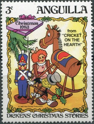 купить Ангилья Почтовая марка 1983 "Джимини среди игрушек (из "Пиноккио")"