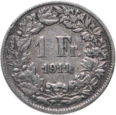 купить Швейцария 1 франк (franc) 1911