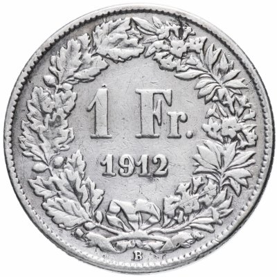 купить Швейцария 1 франк (franc) 1912