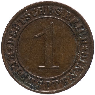 купить Германия 1 пфенниг 1929 "А"
