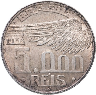 купить Бразилия 5000 реалов (рейс, reis) 1936
