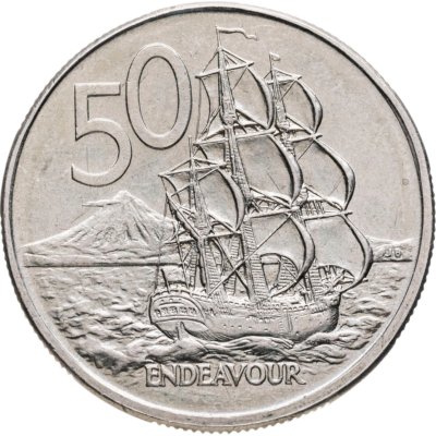 купить Новая Зеландия 50 центов (cents) 1988