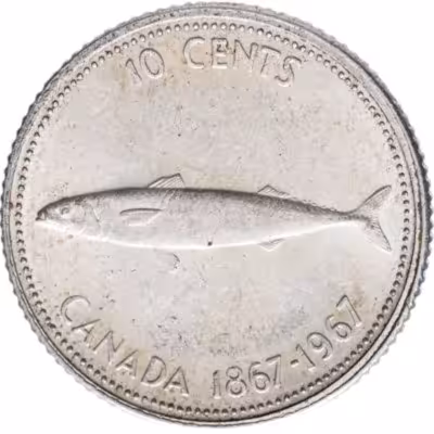 купить Канада 10 центов (cents) 1967 100 лет Конфедерации