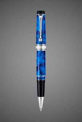 купить Ручка-роллер Aurora Optima Auroloide Variegated Blue CT, в подарочной коробке, Лаки и смолы: смола, хром, 2026 г.