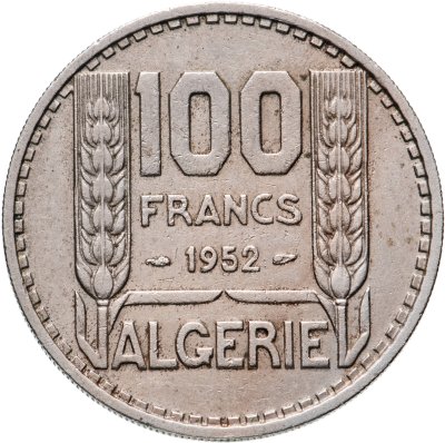 купить Алжир 100 франков (francs) 1952