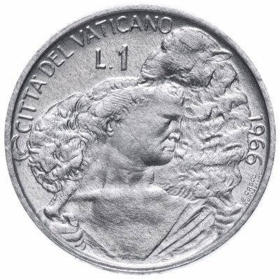 купить Ватикан 1 лира (lira) 1966