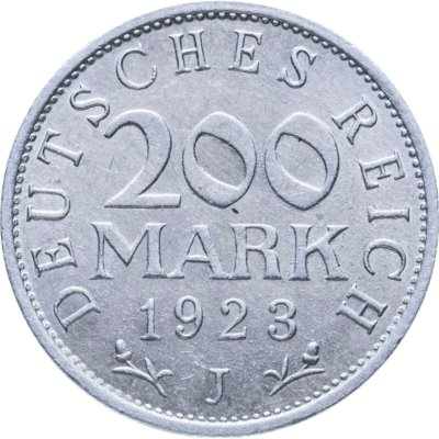 купить Германия 200 марок 1923 "J" — Гамбург