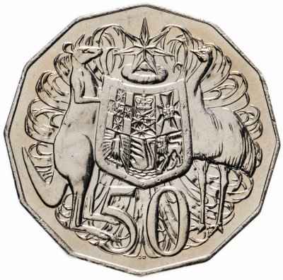 купить Австралия 50 центов (cents) 1999-2019, случайный год