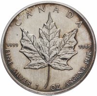 Купить Канада 5 долларов (dollars) 1989 Кленовый лист