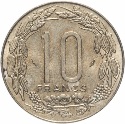 купить Центральная Африка (BEAC) 10 франков (francs) 1975
