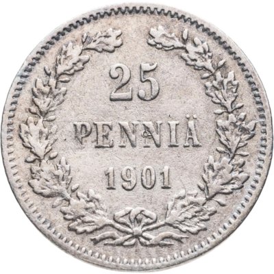 купить 25 пенни 1901 L, монета для Финляндии