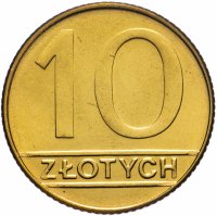 Купить Польша 10 злотых (zlotych) 1990