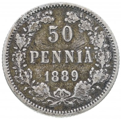 купить 50 пенни 1889 L, для Финляндии