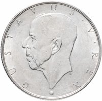 Купить Швеция 2 кроны 1938 "300 лет поселению Делавэр"
