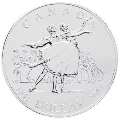 купить Канада 1 доллар (dollar) 2001 "Канадский балет" в футляре