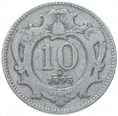 купить Австрия 10 геллеров (heller) 1895
