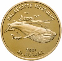 купить Северная Корея 20 вон 2001 год Синий кит