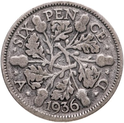 купить Великобритания 6 пенсов (pence) 1936