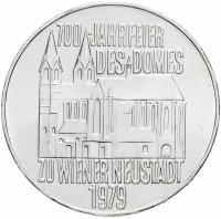 Купить Австрия 100 шиллингов (shillings) 1979 "700 лет собору в Винер-Нойштадте"
