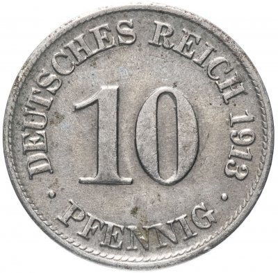 купить Германия 10 пфеннигов (pfennig) 1913