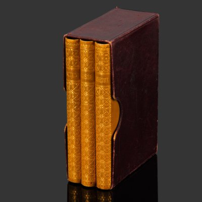 купить Записные книжки в кофре: телефонная и две для записей, бумага, печать, тиснение, золочение, Западная Европа, 1870-1890 гг.