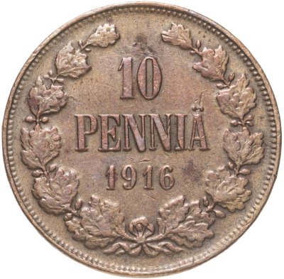 купить 10 пенни (pennia) 1916