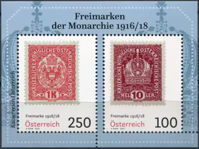 купить Австрия Почтовый блок 2023 "Классическое издание 1916 и 1918 годов"