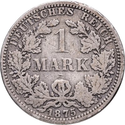 купить Германия 1 марка (mark) 1875 A знак монетного двора: "A" - Берлин